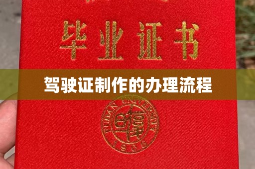 乳源驾驶证制作的办理流程