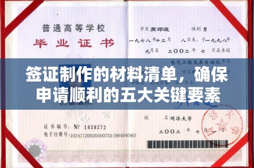 乳源签证制作的材料清单，确保申请顺利的五大关键要素