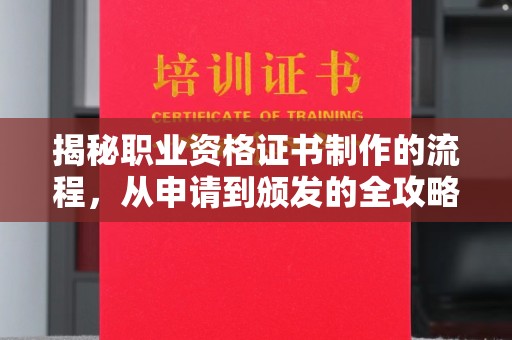 乳源揭秘职业资格证书制作的流程，从申请到颁发的全攻略