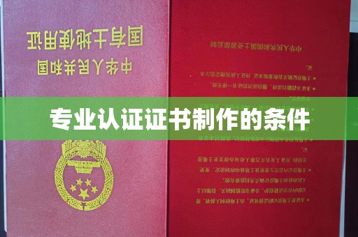 乳源专业认证证书制作的条件