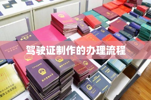 乳源驾驶证制作的办理流程