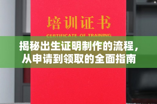 乳源揭秘出生证明制作的流程，从申请到领取的全面指南