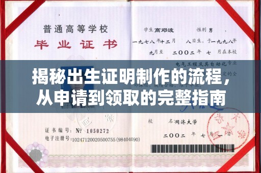 乳源揭秘出生证明制作的流程，从申请到领取的完整指南